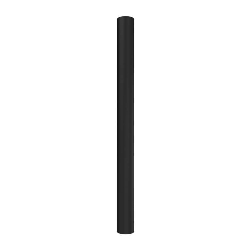 Amba Modello I Round 20 Inch Hardwired Single Bar Matte Black Vertical Front View