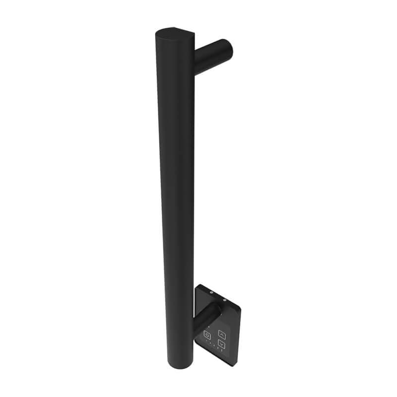 Amba Modello I Round 20 Inch Hardwired Single Bar Matte Black Vertical Side View