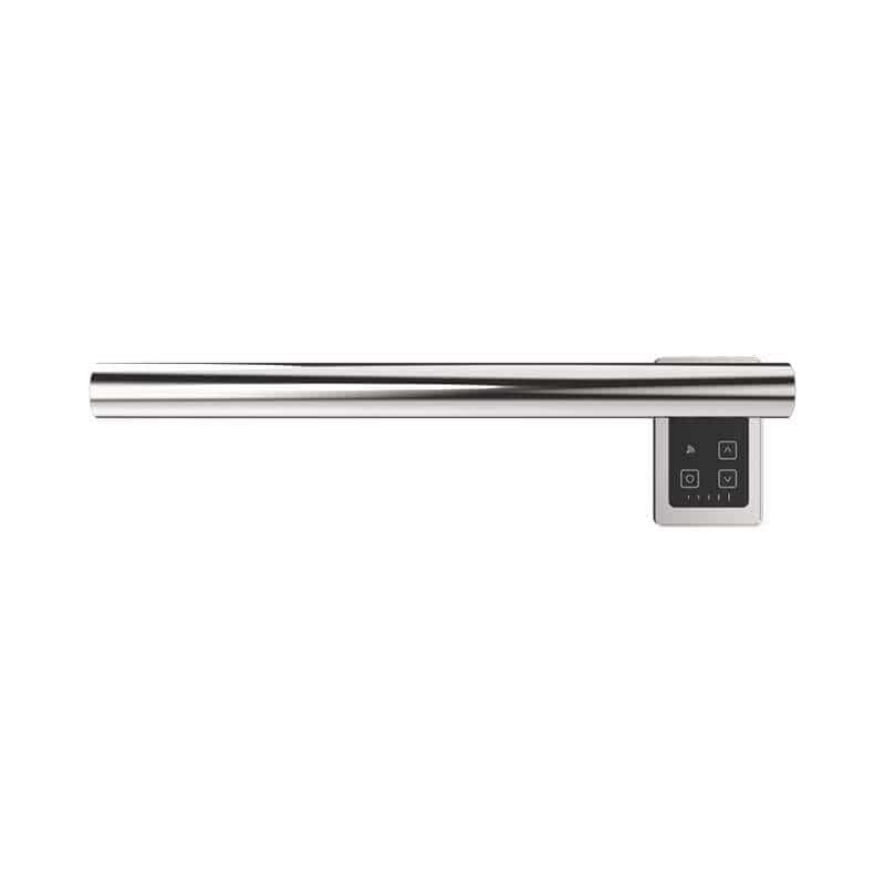 Amba Modello I Round 20 Inch Hardwired Single Bar Polished Stainless Horizontal front View
