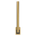 Amba Modello I Round 20 Inch Hardwired Single Bar Satin Brass Vertical Front View