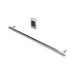 Amba Modello I Round 40 Hardwired Single Bar Polished Stainless Horizontal Side View