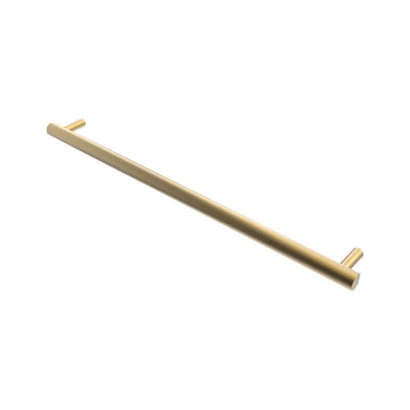 Amba Modello I Round 40 Hardwired Single Bar Satin Brass Horizontal Side View
