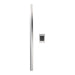 Amba Modello i Round 40 Inch Hardwired Single Bar Brushed Stainless Vertical Front View