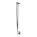 Amba Modello I Round 40 Inch Hardwired Single Bar Polished Stainless Vertical Side View