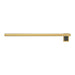 Amba Modello I Round 40 Inch Hardwired Single Bar Satin Brass Horizontal Front View