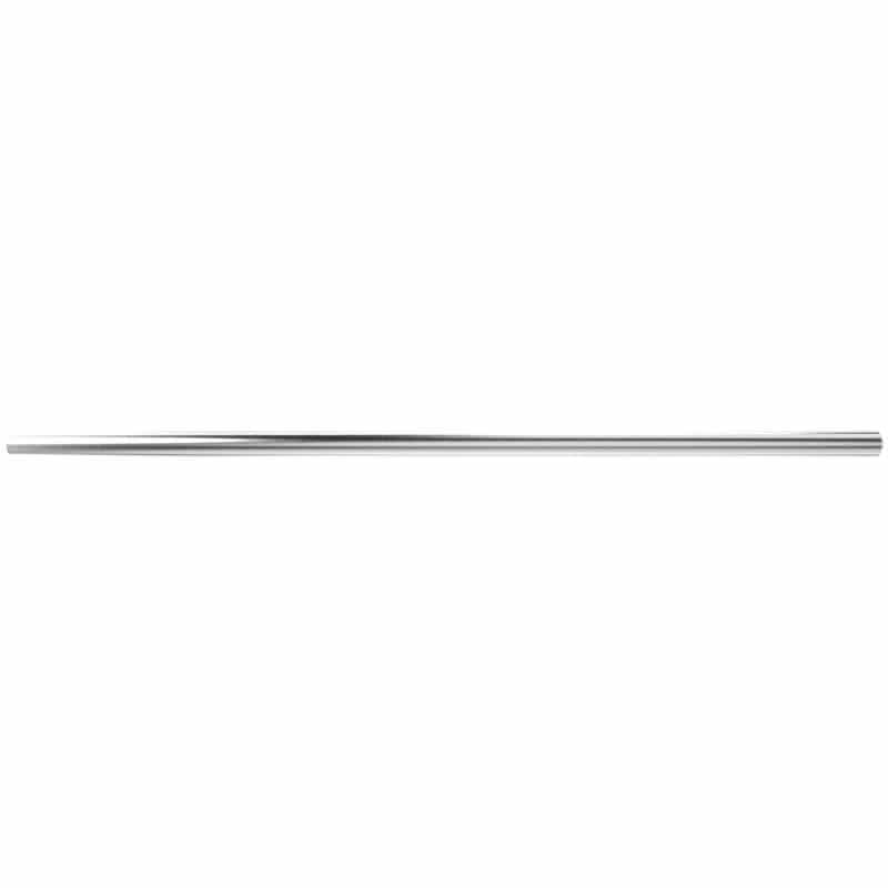 Amba Modello I Round 59 Hardwired Single Bar Brushed Stainless Horizontal Front View