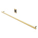 Amba Modello I Round 59 Hardwired Single Bar Satin Brass Horizontal Side View