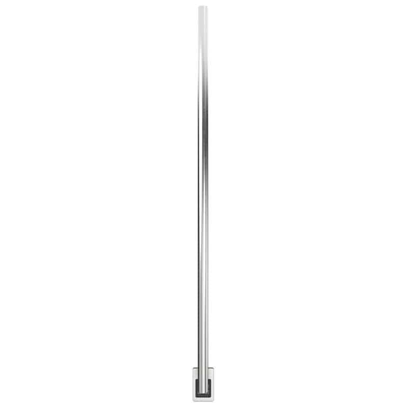 Amba Modello I Round 59 Inch Hardwired Single Bar Brushed Stainless Vertical Front View