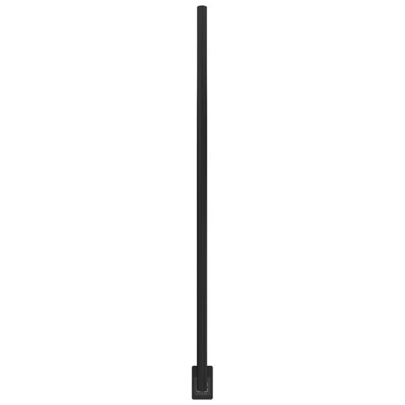 Amba Modello I Round 59 Inch Hardwired Single Bar Matte Black Vertical Front View