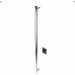 Amba Modello I Round 59 Inch Hardwired Single Bar Polished Stainless Vertical Side View