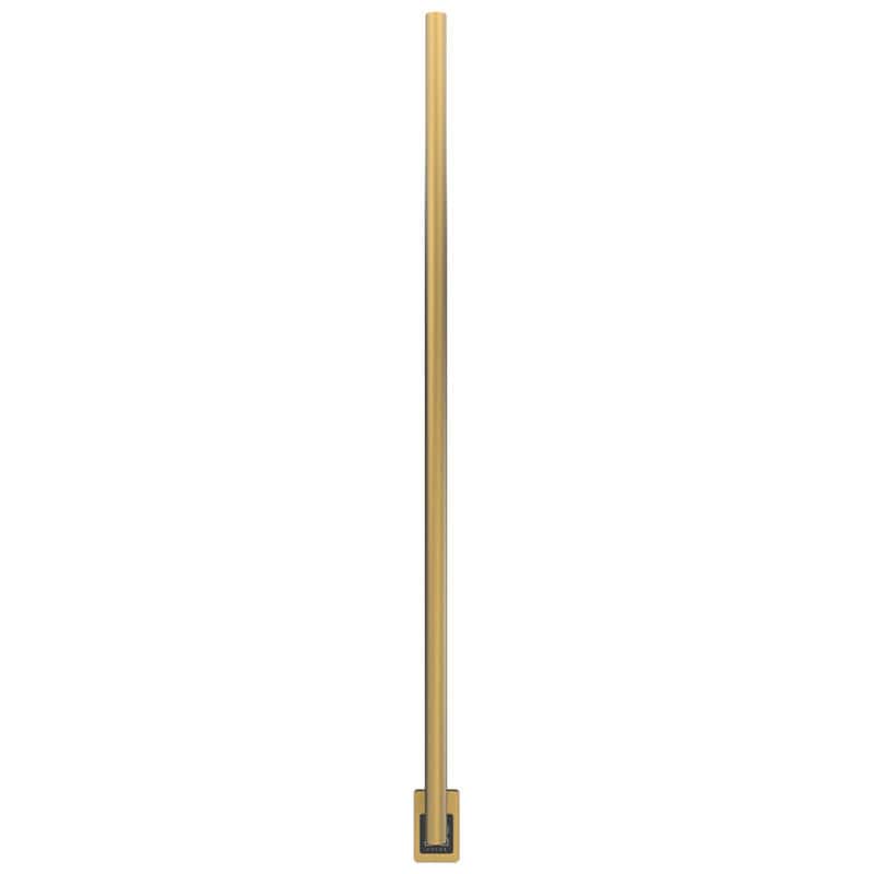 Amba Modello I Round 59 Inch Hardwired Single Bar Satin Brass Vertical Front View