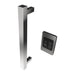 Amba Modello I Square 20 Hardwired Single Bar Polished Stainless Side View