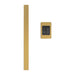 Amba Modello I Square 20 Hardwired Single Bar Satin Brass Vertical Front View