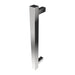 Amba Modello I Square 20 Inch Hardwired Single Bar Polished Stainless Vertical Side View
