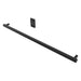 Amba Modello I Square 59 Hardwired Single Bar Matte Black Horizontal Side View