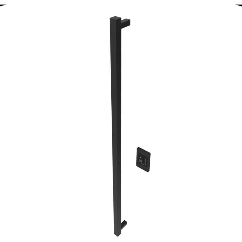 Amba Modello I Square 59 Hardwired Single Bar Matte Black Vertical Side View