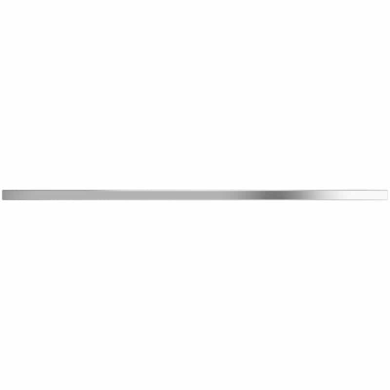 Amba Modello I Square 59 Hardwired Single Bar Polished Stainless Horizontal Front View