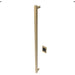 Amba Modello I Square 59 Hardwired Single Bar Satin Brass Vertical Side View
