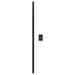 Amba Modello I Square 59 Inch Hardwired Single Bar Matte Black Vertical Front View