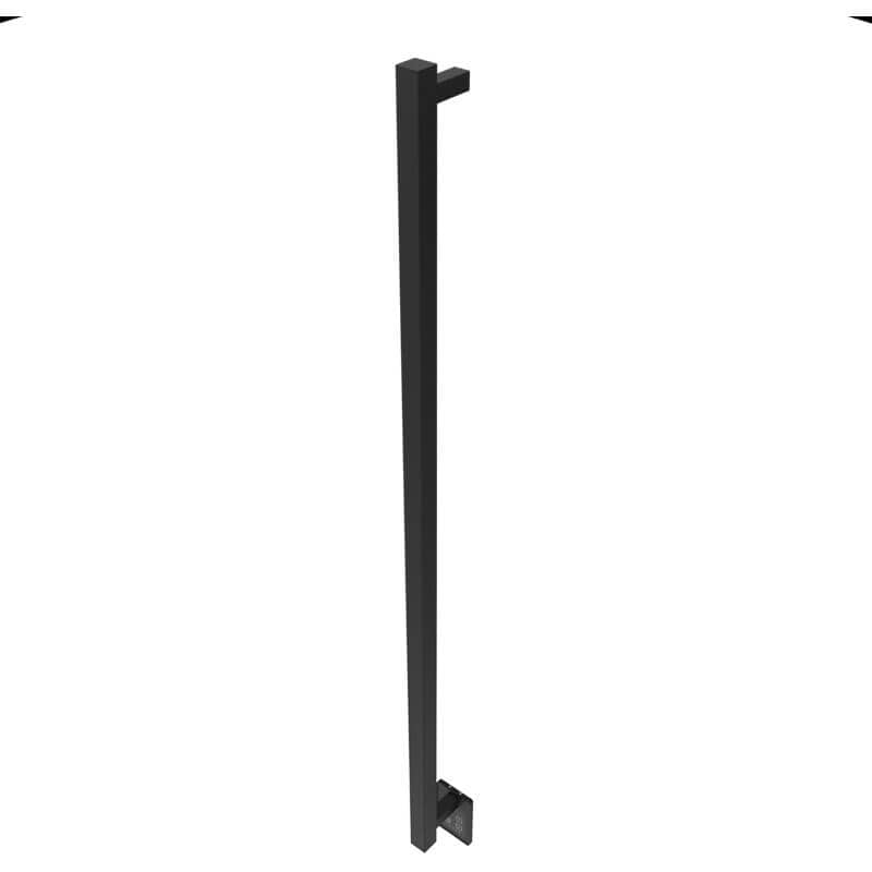 Amba Modello I Square 59 Inch Hardwired Single Bar Matte Black Vertical Side View