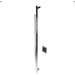 Amba Modello I Square 59 Inch Hardwired Single Bar Polished Stainless Vertical Side View
