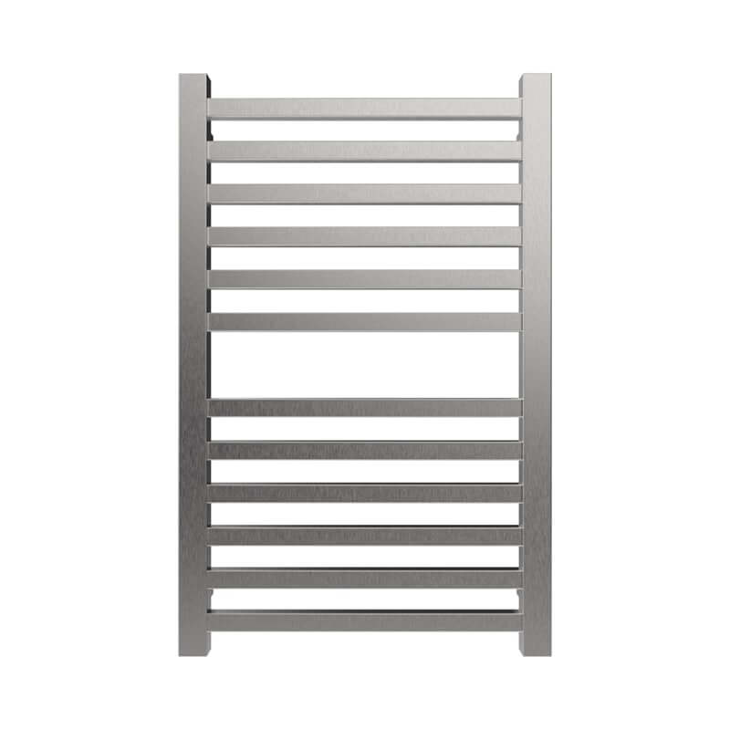 Amba Quadro Q2132.2 12 Bar Towel Warmer in Brushed Stainless Front View