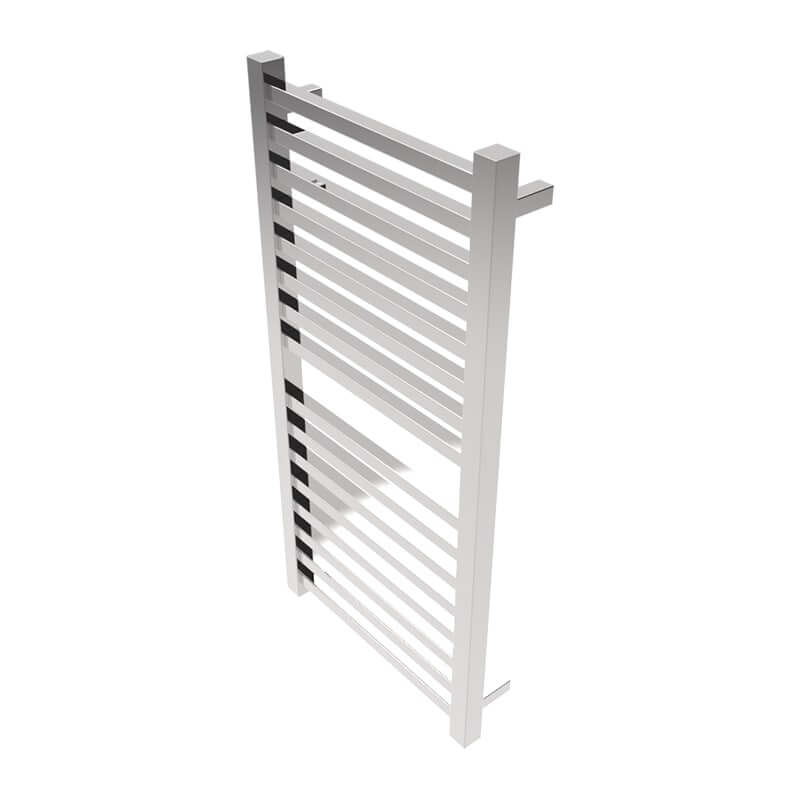 Amba Quadro Q2142.2 16 Bar Hardwired Towel Warmer in Polished Stainless Corner View