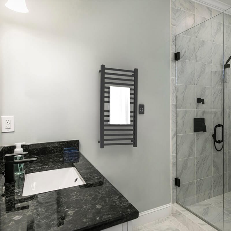 Amba Quadro Q2142.2 in Matte Black With TDHCR Corner View Lifestyle