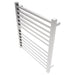 Amba Quadro Q2932.2 12 Bar Hardwired Towel Warmer in Brushed Stainless Corner View