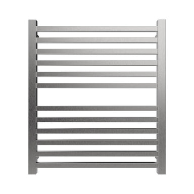 Amba Quadro Q2932.2 12 Bar Towel Warmer in Brushed Stainless Front View