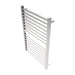 Amba Quadro Q2942.2 16 Bar Hardwired Towel Warmer in Brushed Stainless Corner View