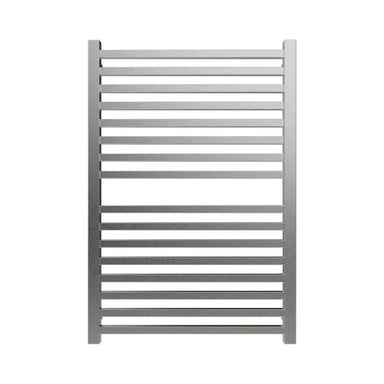 Amba Quadro Q2942.2 16 Bar Towel Warmer in Brushed Stainless Front View