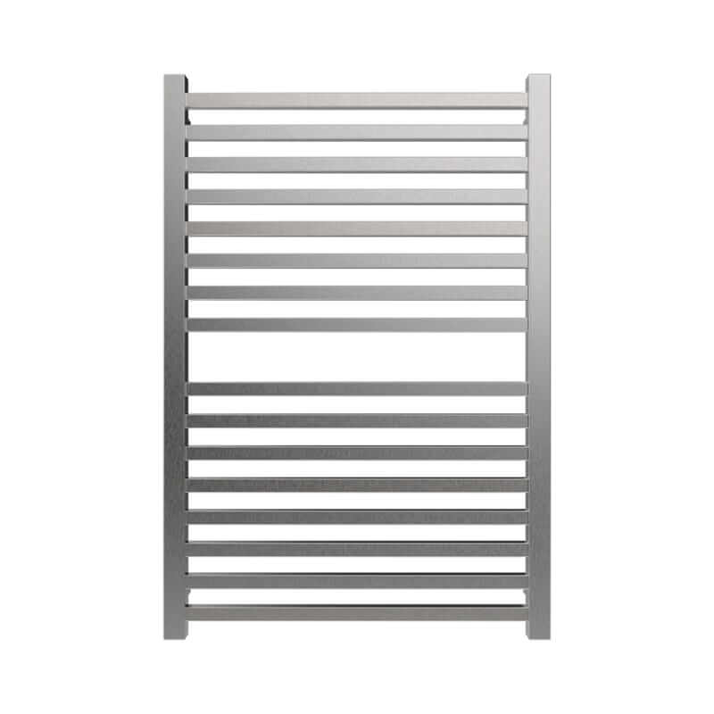 Amba Quadro Q2942.2 16 Bar Towel Warmer in Brushed Stainless Front View