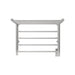 Amba Radiant Shelf 8 Bar Towel Warmer Polished Stainless Front View