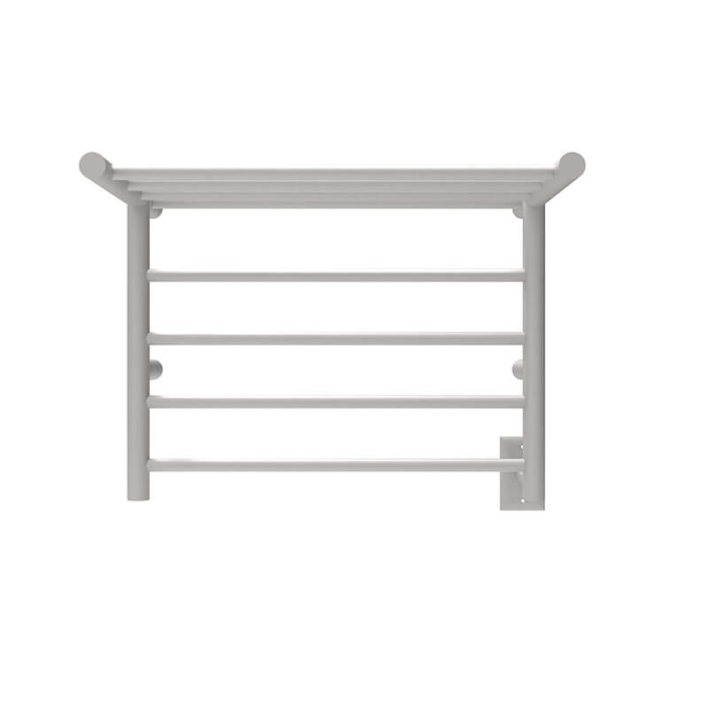 Amba Radiant Shelf Towel Warmer Brushed Stainless Side View