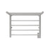 Amba Radiant Shelf Towel Warmer Brushed Stainless Side View