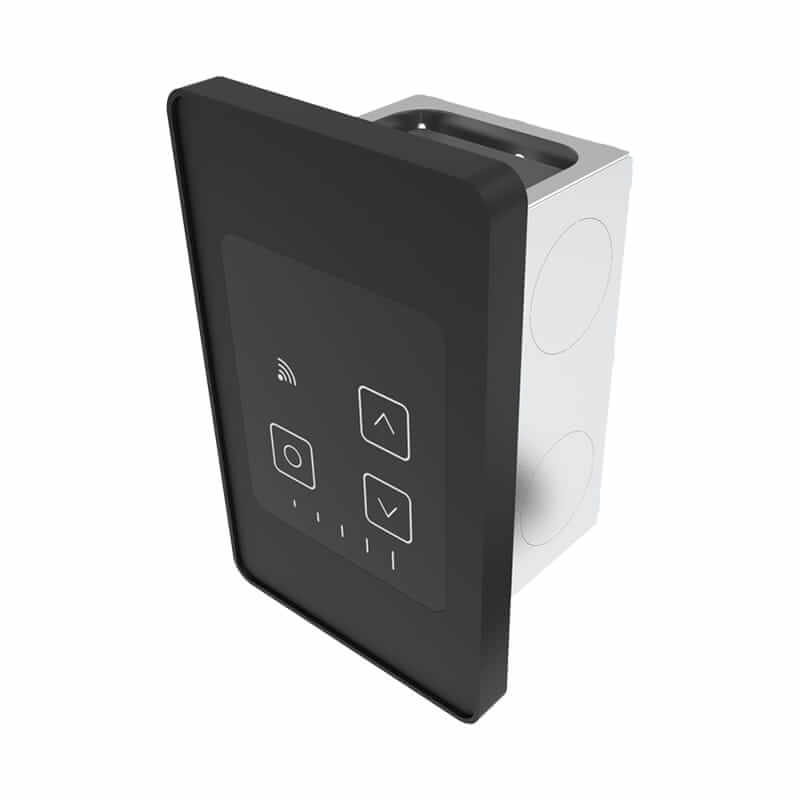 Amba Remotely Wired Touch Digital Heat Controller (TDHCR) in Matte Black