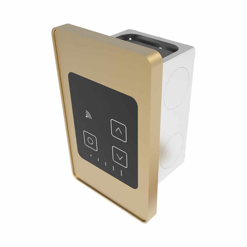 Amba Remotely Wired Touch Digital Heat Controller (TDHCR) in Satin Brass
