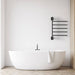 Amba SB5 Swivel Bar in Matte Black Front View Above Bathtub