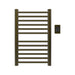 Amba Sirio s2132.2 12 Bar Hardwired Towel Warmer Brushed Bronze Front View