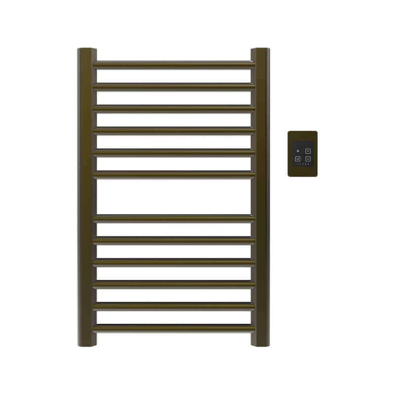 Amba Sirio s2132.2 12 Bar Hardwired Towel Warmer Brushed Bronze Front View