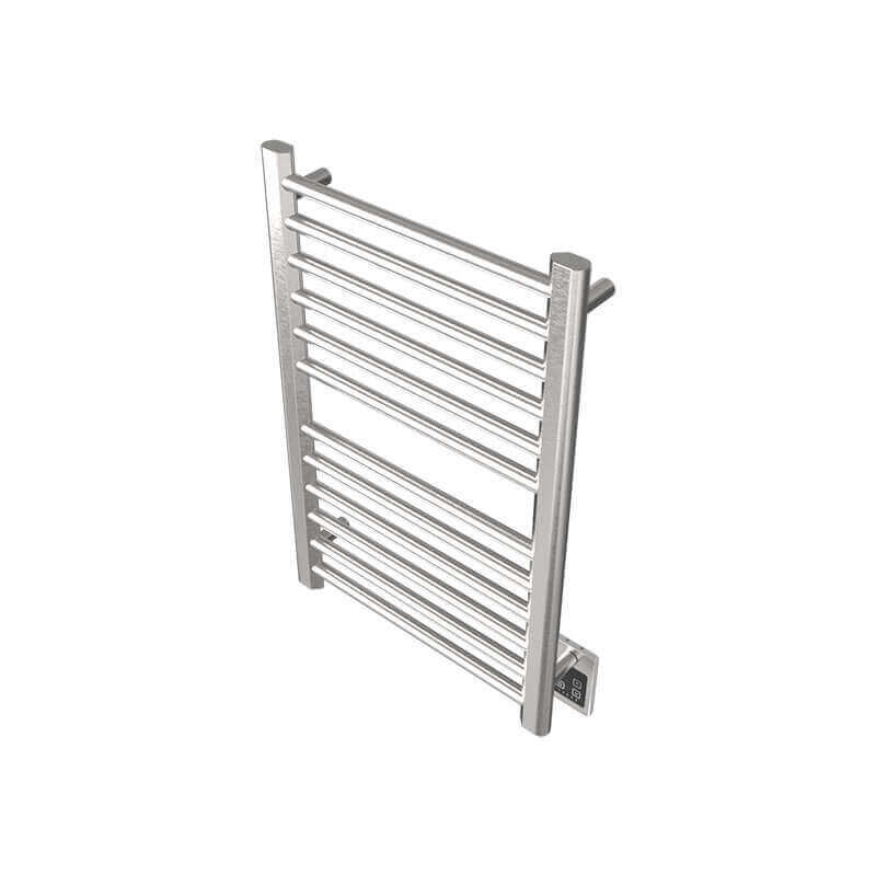 Amba Sirio s2132.2 12 Bar Hardwired Towel Warmer Brushed Stainless Corner View