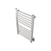Amba Sirio s2132.2 12 Bar Hardwired Towel Warmer Brushed Stainless Corner View