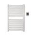 Amba Sirio s2132.2 12 Bar Hardwired Towel Warmer Brushed Stainless Front View