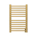 Amba Sirio s2132.2 12 Bar Hardwired Towel Warmer Satin Brass Front View