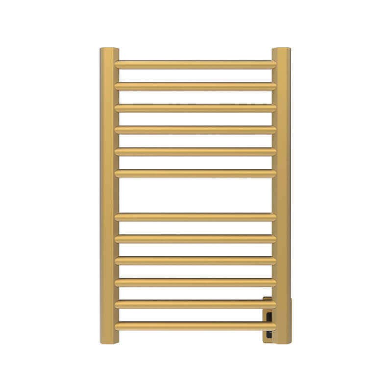 Amba Sirio s2132.2 12 Bar Hardwired Towel Warmer Satin Brass Front View