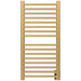 Amba Sirio s2142.2 16 Bar Hardwired Towel Warmer Satin Brass Front View