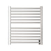 Amba Sirio s2932.2 12 Bar Hardwired Towel Warmer Brushed Stainless Front View