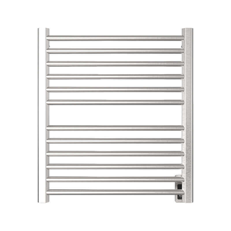 Amba Sirio s2932.2 12 Bar Hardwired Towel Warmer Brushed Stainless Front View