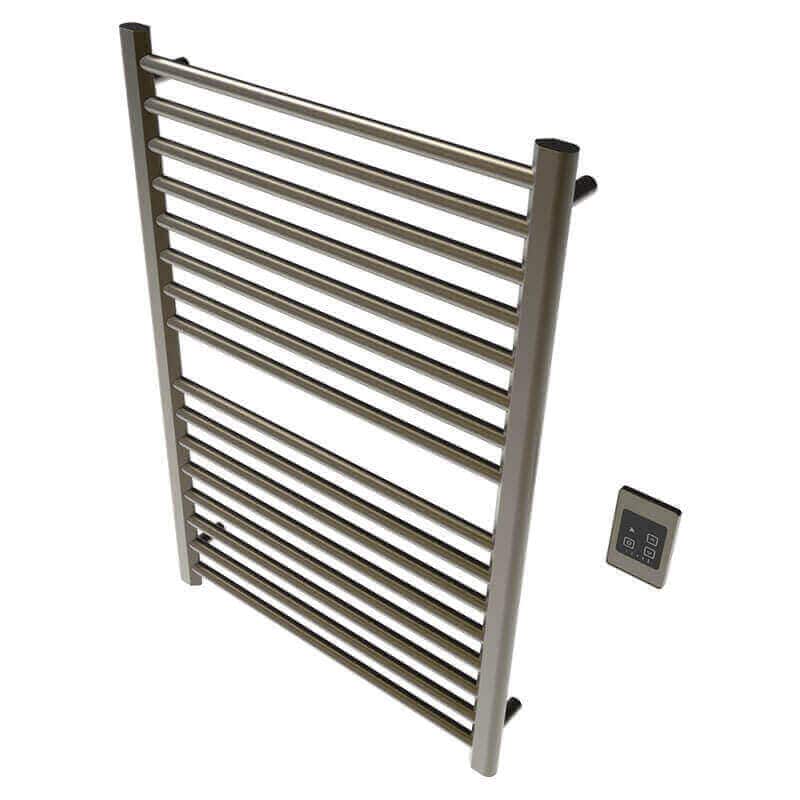 Amba Sirio s2942.2 16 Bar Hardwired Towel Warmer Brushed Bronze Corner View